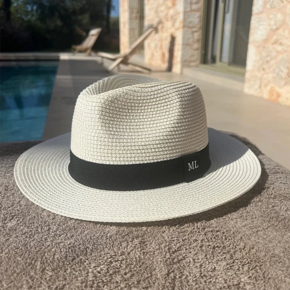 Custom Letters Women's Beach Summer Sun Hat